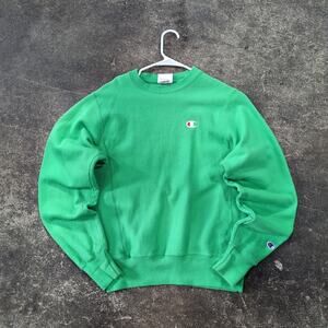 Champion Reverse Weave Sweatshirt Mens XS Green Sweater Pullover Retro Crewneck